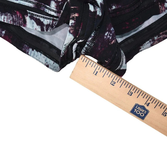 Lululemon Make a Move Short Lined Size 10 Space Tie Dye Galaxy Blue Purple Black - Picture 6 of 7